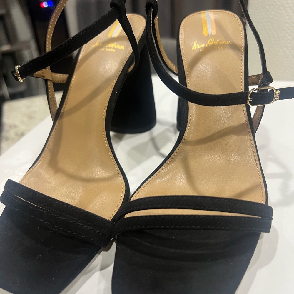 Sam Edelman Black Strappy Women's Heels